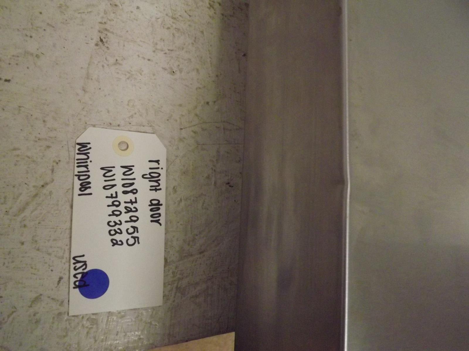 Whirlpool Refrigerator W10872955 W10799332 Right Door Used Whirlpool Refrigerator W10872955 W10799332 Right Door Used